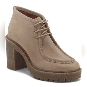 *LIKE NEW* Lucky Brand Hollia Platform Tan Bootie. Worn only once!